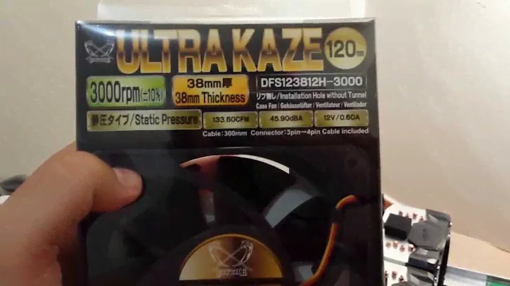 Ultra Kaze Fan 120mm 3000rpm 133.60 CFM by Sythe