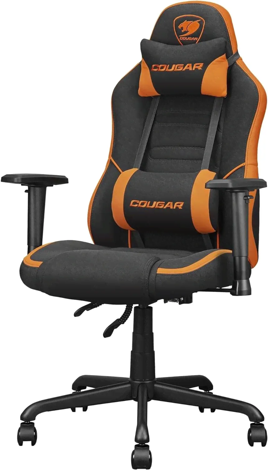 Эргономичное игровое кресло COUGAR Fusion SF, тканая ткань, металлическое 5-звездочное основание, встроенная поясничная поддержка 3D, регулируемый под-0