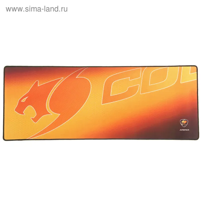 Коврик для мыши Cougar Arena, 800х300х5 мм, водонепроницаемый, черно-оранжевый